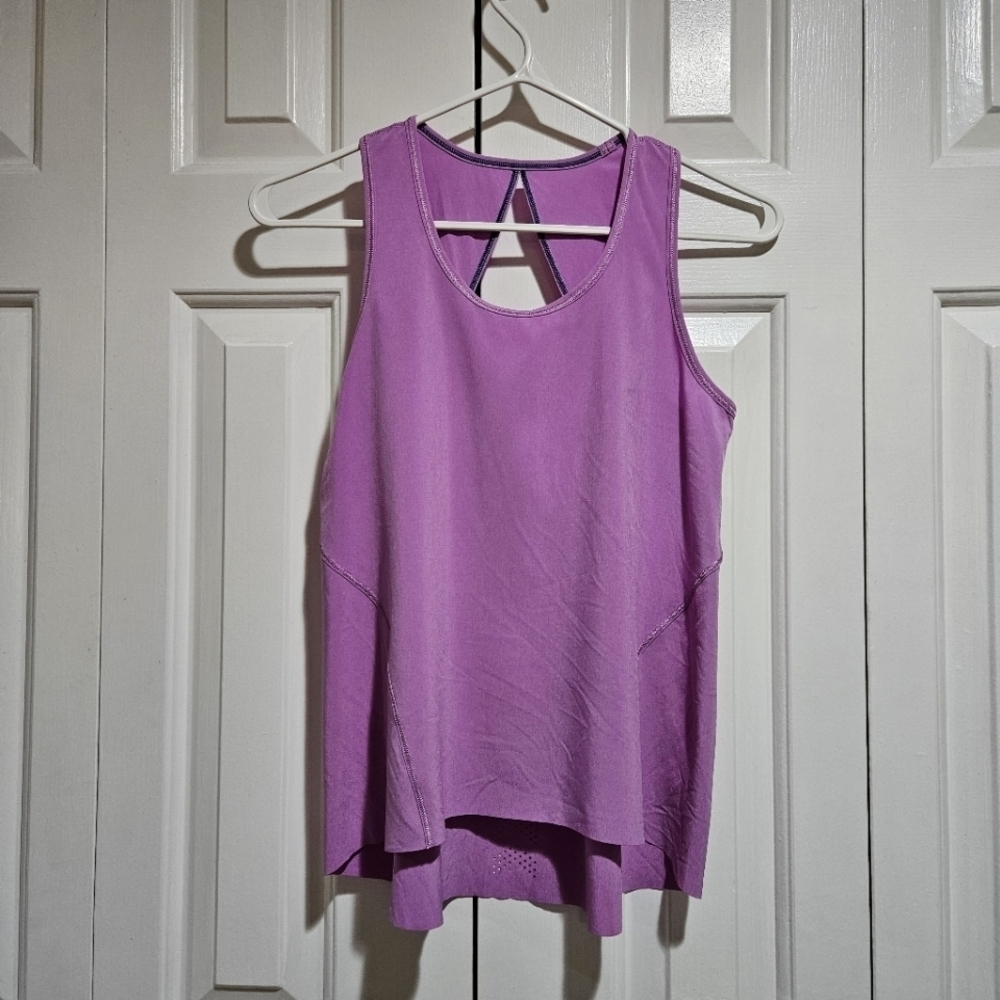 Ivivva by Lululemon Purple Girl’s Tank Top Pretty Back Details Size 12 Kids